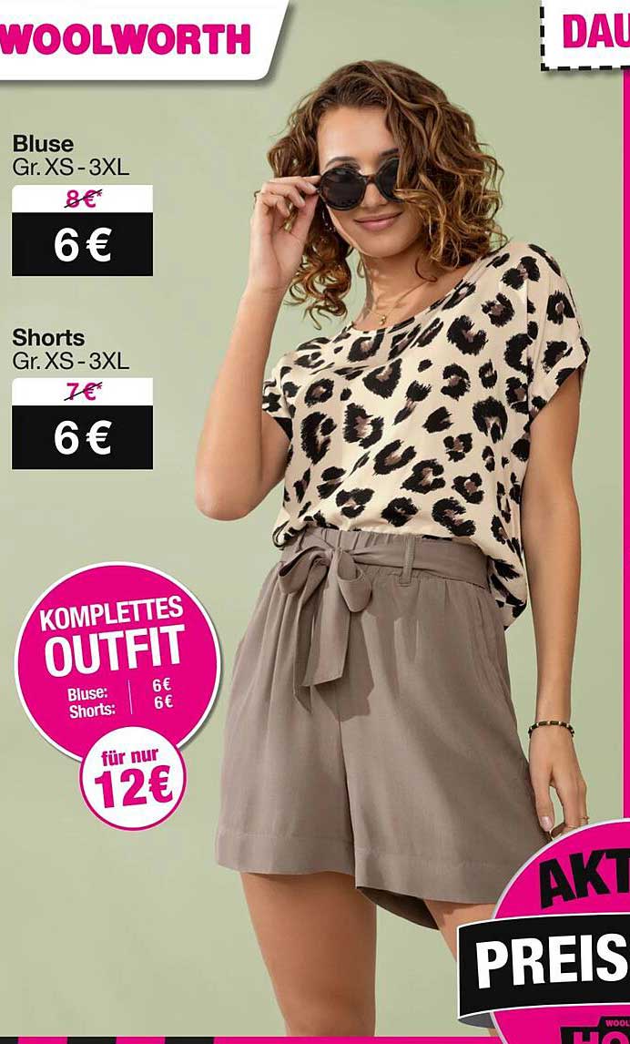 Komplettes Outfit: Bluse und Shorts für nur 12 €