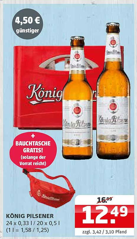König Pilsener 24 x 0,33 l - Jetzt zum Sparpreis!
