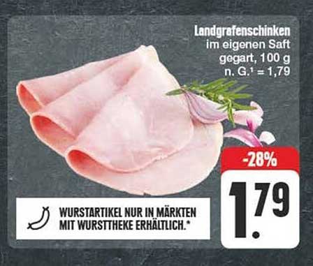 Landgrafenschinken im eigenen Saft, 100 g