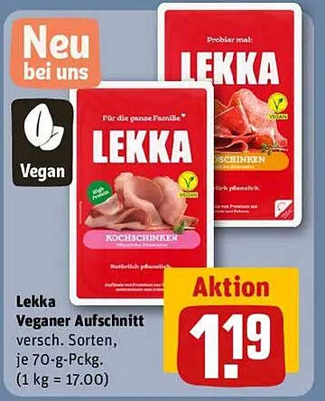 LEKKA Veganer Aufschnitt 70-g-Pck.