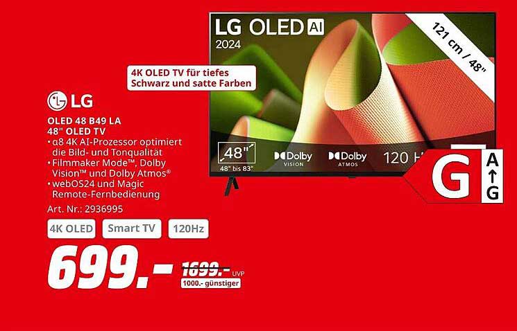 LG OLED 48 B49 LA 48" OLED TV