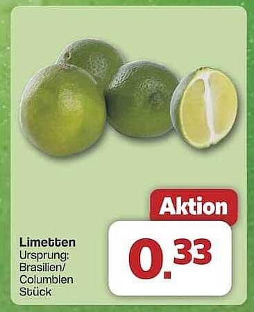 Limetten – frisch und spritzig aus Brasilien und Kolumbien