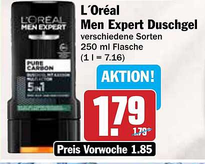 L’Oréal Men Expert Duschgel - verschiedene Sorten 250 ml Flasche