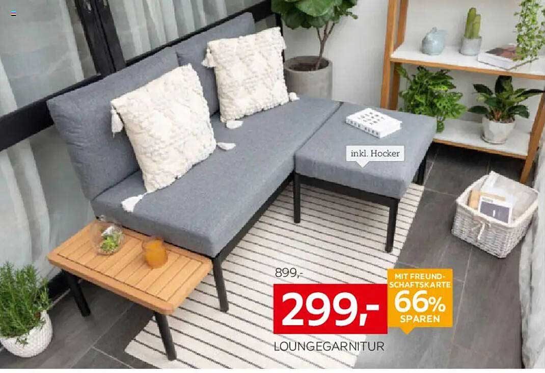 Loungegarnitur inkl. Hocker