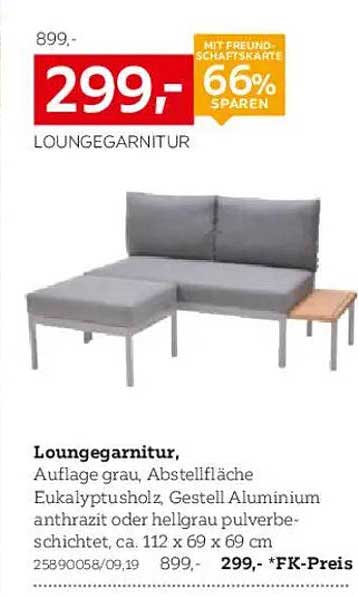 Loungemöbel Set - Von 899,- auf 299,- | 66% sparen!