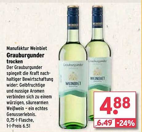 Manufaktur Weinbiet Grauburgunder trocken