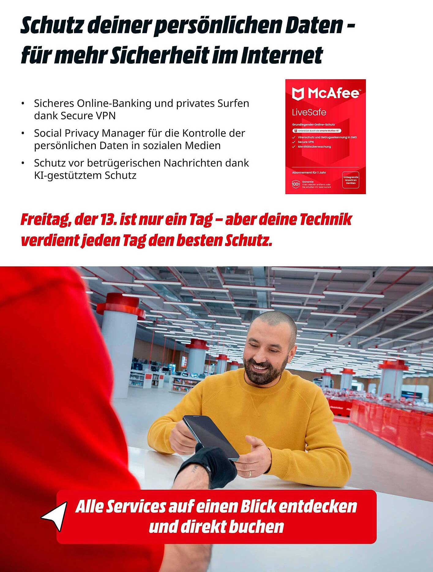 McAfee LiveSafe – Schutz deiner persönlichen Daten