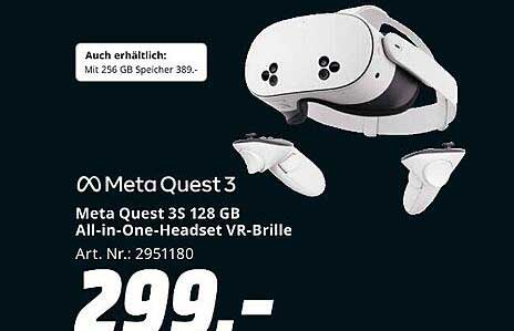 Meta Quest 3 128 GB All-in-One-Headset VR-Brille
