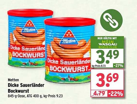 Metten Dicke Sauerländer Bockwurst