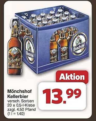 Mönchshof Kellerbier 20 x 0,5 l-Kiste