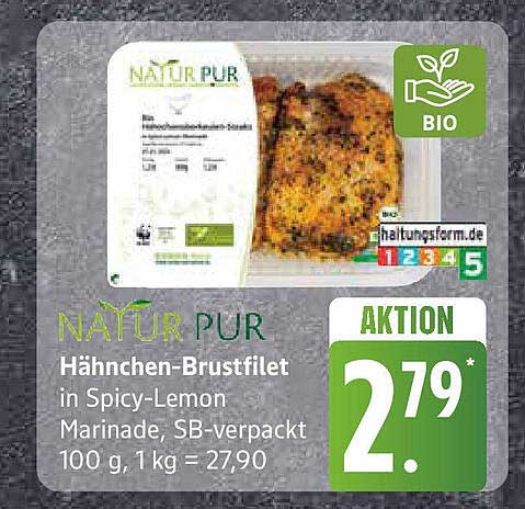 NATÜR PUR Hähnchen-Brustfilet in Spicy-Lemon Marinade