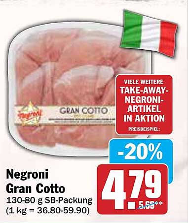Negroni Gran Cotto 130-80 g SB-Packung