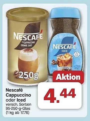 Nescafé Cappuccino oder Iced - Verschiedene Sorten