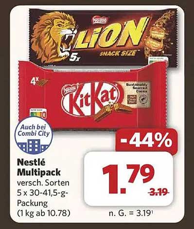 Nestlé Multipack (verschiedene Sorten) - 5 x 30-41,5 g