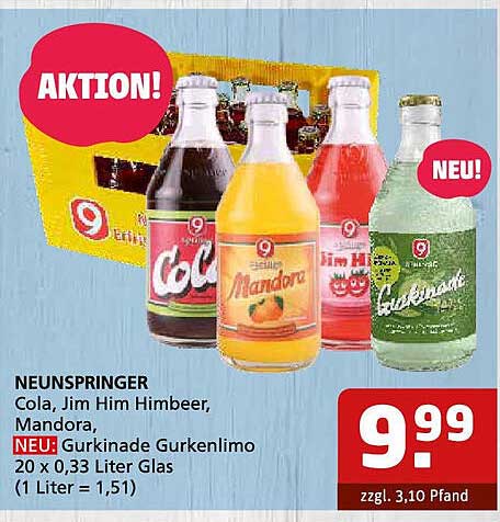NEUNSPRINGER Gurkinade - Erfrischendes Getränk für den Sommer