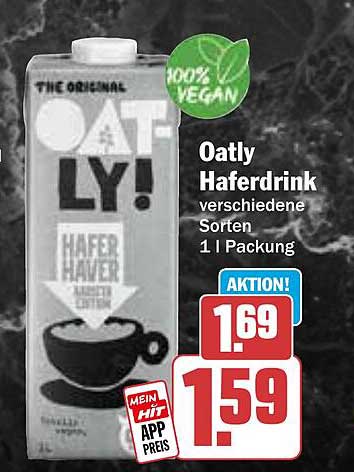 Oatly Haferdrink verschiedene Sorten 1 L Packung