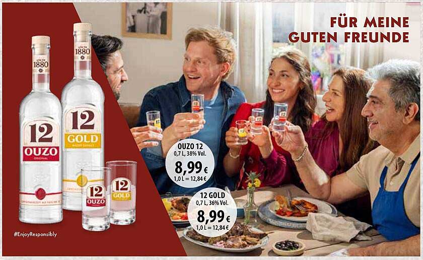 Ouzo 12 und Ouzo 12 Gold – Traditioneller Genuss aus Griechenland