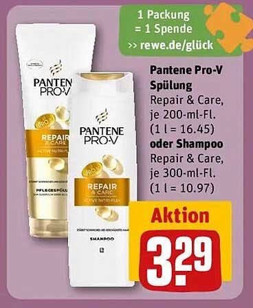 Pantene Pro-V Spülung Repair & Care je 200-ml-Fl. oder Shampoo Repair & Care je 300-ml-Fl.