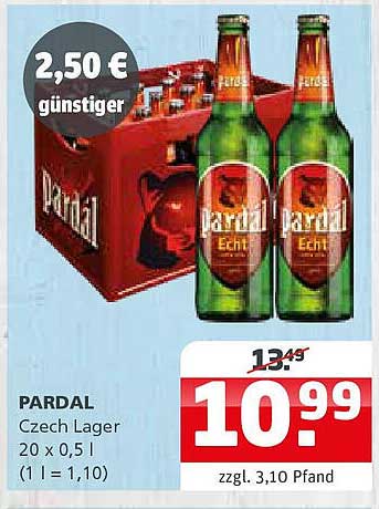 PARDAL Czech Lager 20 x 0,5 l