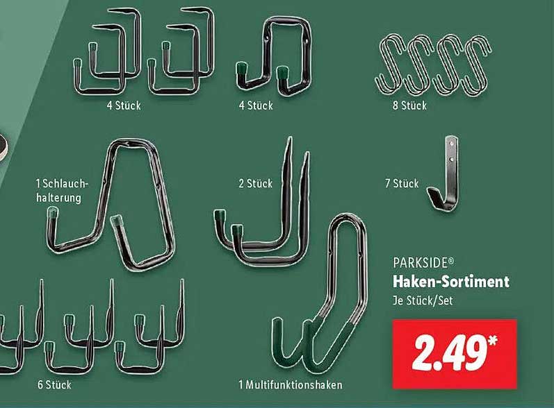 PARKSIDE® Haken-Sortiment