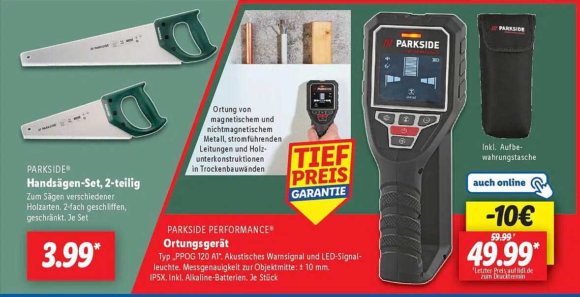 PARKSIDE® Ortungsgerät mit Tiefpreisgarantie