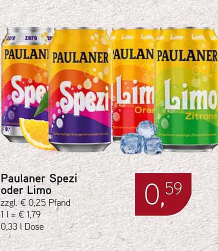 Paulaner Spezi oder Limo
