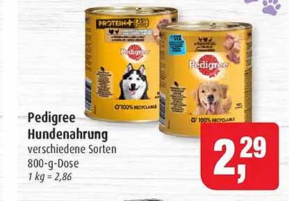 Pedigree Hundenahrung 800-g-Dose - verschiedene Sorten