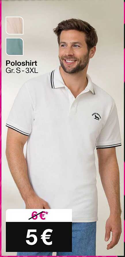 Poloshirt in verschiedenen Größen und Farben