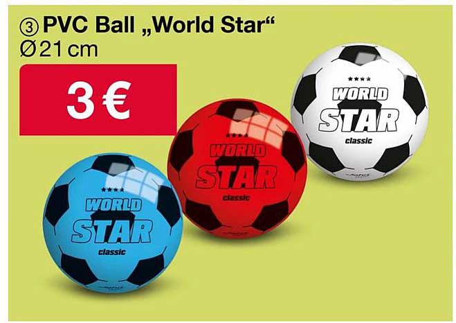 PVC Ball „World Star“ Ø21 cm
