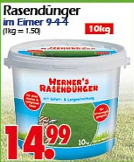 Rasendünger im Eimer 9-4-4