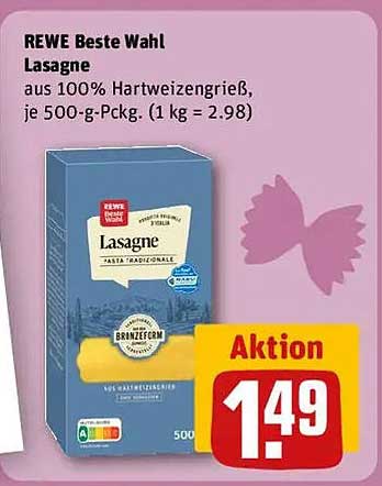 REWE Beste Wahl Lasagne 500 g