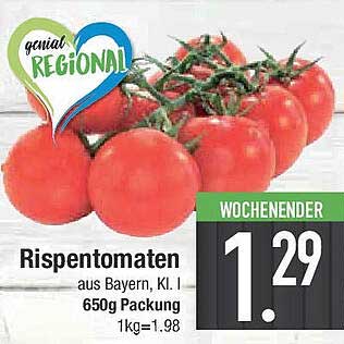 Rispetomaten aus Bayern, Kl. I - 650g Packung