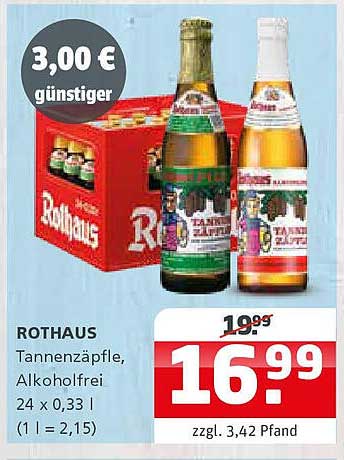Rothaus Tannenzäpfle, Alkoholfrei 24 x 0,33l