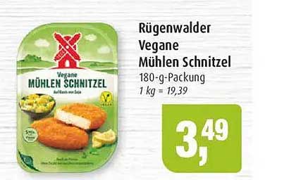 Rügenwalder Vegane Mühlen Schnitzel 180-g-Packung