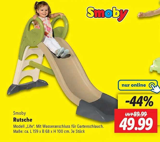 Smoby Rutsche "Life" mit Wasseranschluss