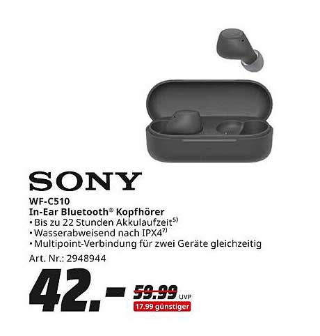 SONY WF-C510 In-Ear Bluetooth® Kopfhörer