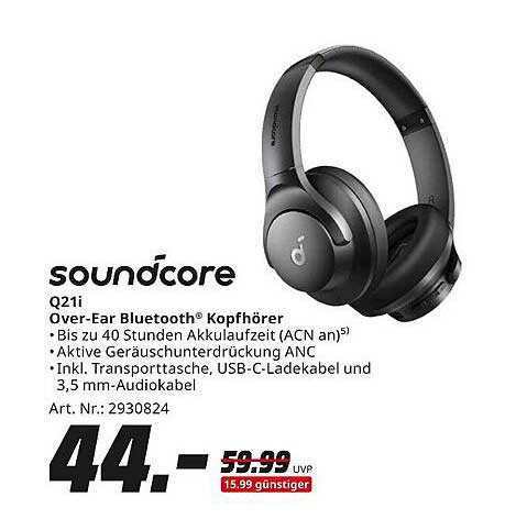 soundcore Q211 Over-Ear Bluetooth® Kopfhörer