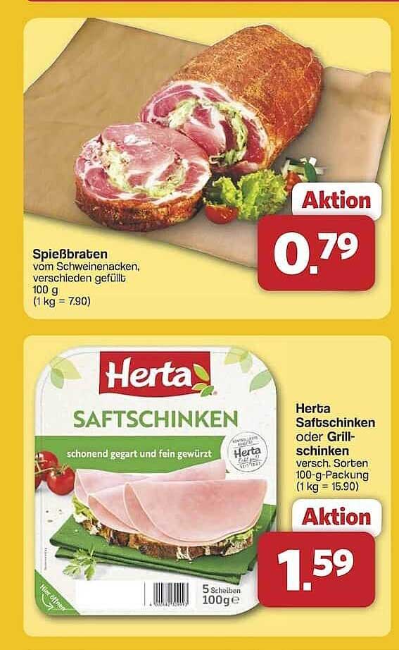 Spießbraten vom Schweinenacken, verschieden gefüllt