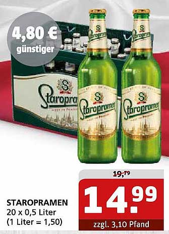 STAROPRAMEN 20 x 0,5 Liter
