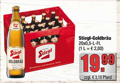 Stiegl-Goldbräu 20x0,5-L-Fl.