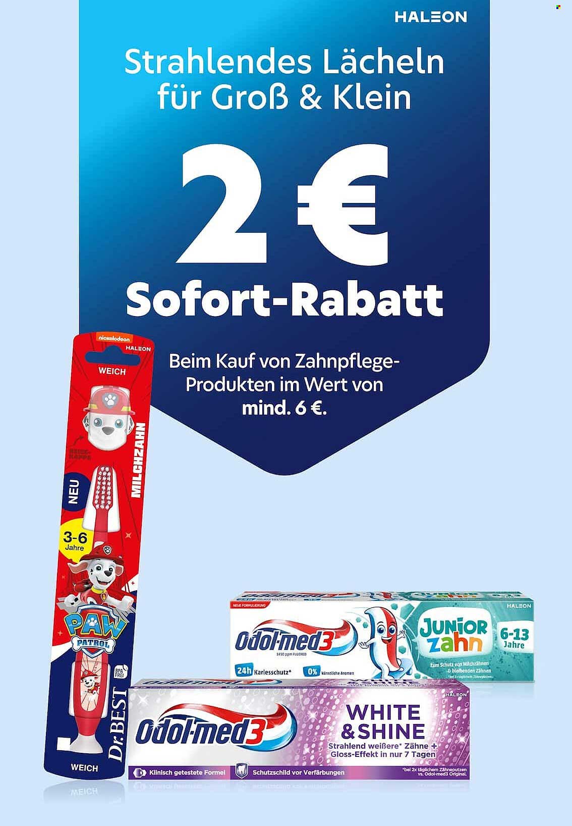 Strahlendes Lächeln für Groß & Klein – Zahnpflege-Angebot mit Sofort-Rabatt