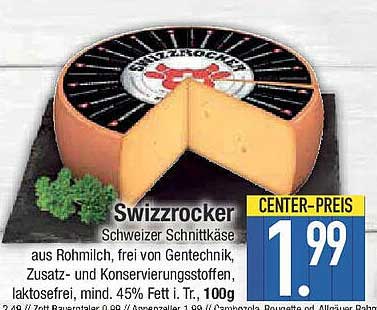 Swizzrocker Schweizer Schnittkäse 100g