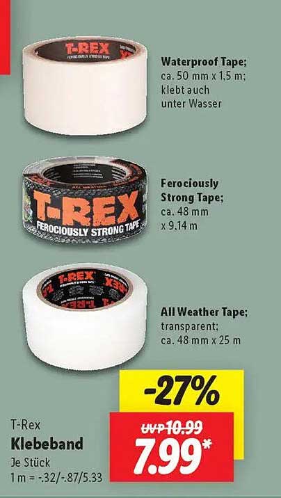 T-Rex Klebeband – Vielseitiger Helfer für jeden Bedarf