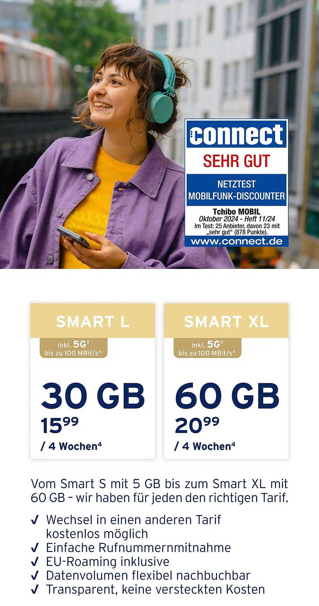 Tchibo Mobil Smart L und Smart XL Angebote