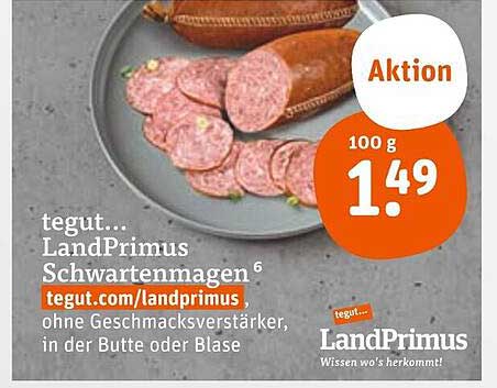 tegut... LandPrimus Schwartenmagen
