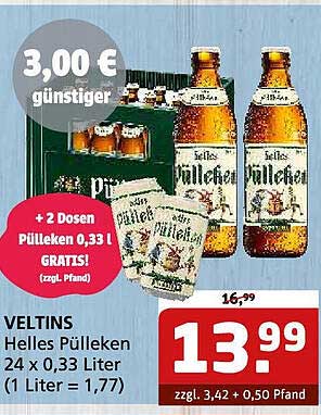 Veltins Helles Pülleken 24 x 0,33 Liter – Jetzt zum Sparpreis!