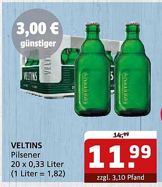 Veltins Pilsener 20 x 0,33 Liter