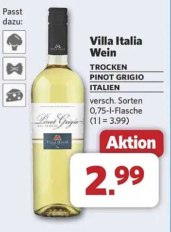 Villa Italia Wein Trocken Pinot Grigio