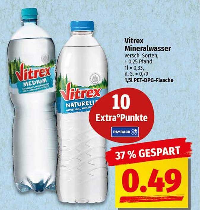 Vitrex Mineralwasser - Erfrischung für jeden Anlass
