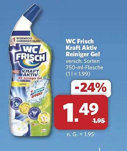 WC Frisch Kraft Aktiv Reiniger Gel